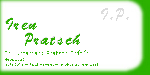 iren pratsch business card